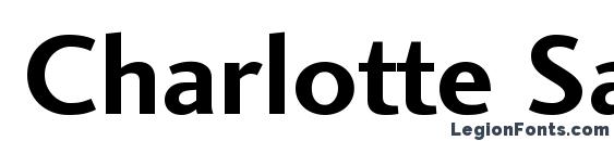 Charlotte Sans Bold Plain Font