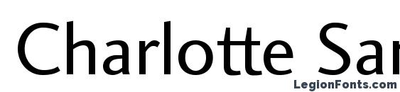 Charlotte Sans Book Plain Font