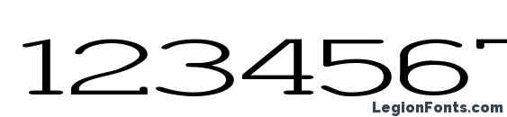 Charrington Superwide Font, Number Fonts