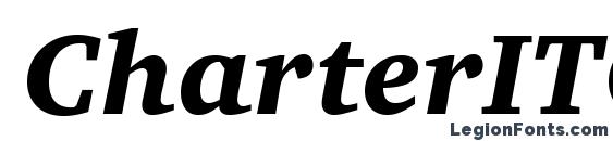 CharterITCBlack Italic Font