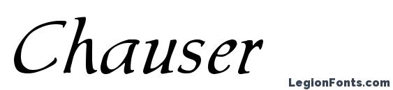 шрифт Chauser, бесплатный шрифт Chauser, предварительный просмотр шрифта Chauser