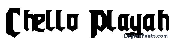 Chello Playah Font