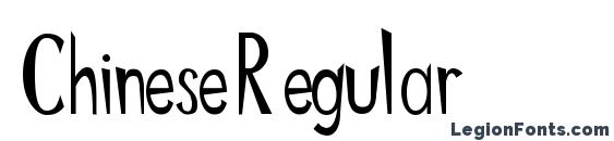 шрифт Chinese Regular, бесплатный шрифт Chinese Regular, предварительный просмотр шрифта Chinese Regular