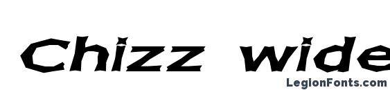 шрифт Chizz wide italic, бесплатный шрифт Chizz wide italic, предварительный просмотр шрифта Chizz wide italic