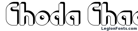 шрифт Choda Chado, бесплатный шрифт Choda Chado, предварительный просмотр шрифта Choda Chado