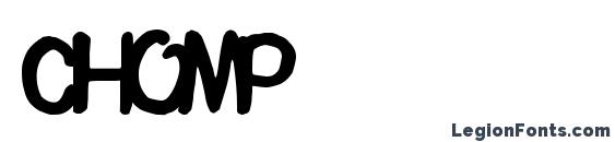 шрифт Chomp, бесплатный шрифт Chomp, предварительный просмотр шрифта Chomp