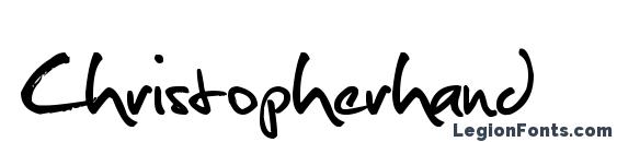 Christopherhand font, free Christopherhand font, preview Christopherhand font