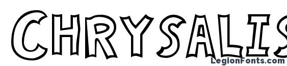 Chrysalis font, free Chrysalis font, preview Chrysalis font