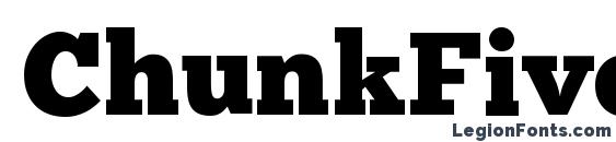 шрифт ChunkFiveEx, бесплатный шрифт ChunkFiveEx, предварительный просмотр шрифта ChunkFiveEx