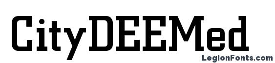 шрифт CityDEEMed, бесплатный шрифт CityDEEMed, предварительный просмотр шрифта CityDEEMed