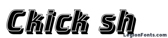 Ckick sh Font