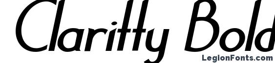 Claritty BoldItalic font, free Claritty BoldItalic font, preview Claritty BoldItalic font