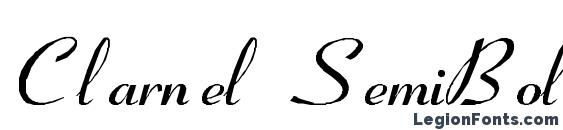 Clarnel SemiBold Italic Font