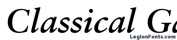 Шрифт Classical Garamond Bold Italic BT