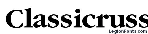 Classicrussianc bold Font