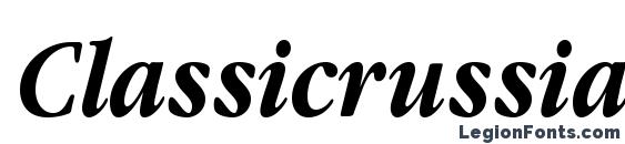 Classicrussianc bolditalic Font