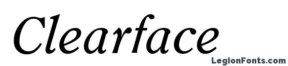 Шрифт Clearface