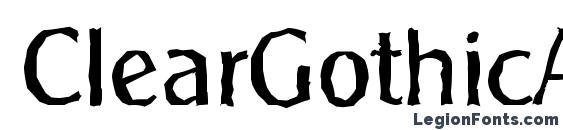 ClearGothicAntique Regular font, free ClearGothicAntique Regular font, preview ClearGothicAntique Regular font
