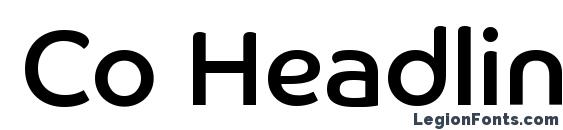 шрифт Co Headline Corp, бесплатный шрифт Co Headline Corp, предварительный просмотр шрифта Co Headline Corp