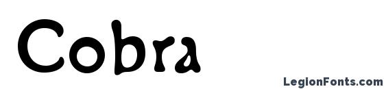 Cobra font, free Cobra font, preview Cobra font