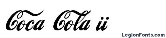 шрифт Coca Cola ii, бесплатный шрифт Coca Cola ii, предварительный просмотр шрифта Coca Cola ii