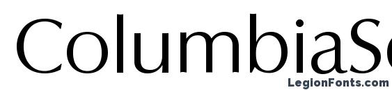 ColumbiaSerial Light Regular Font