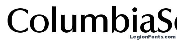 Шрифт ColumbiaSerial Medium Regular