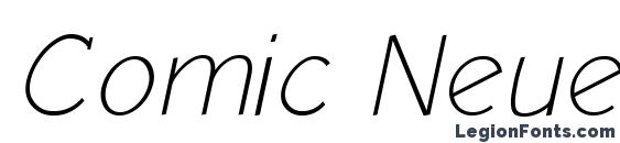 Comic Neue Angular Light Oblique Font