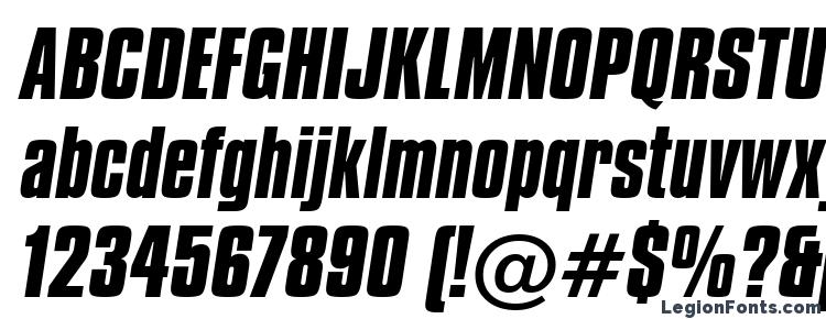 glyphs Compacta Bold Italic BT font, сharacters Compacta Bold Italic BT font, symbols Compacta Bold Italic BT font, character map Compacta Bold Italic BT font, preview Compacta Bold Italic BT font, abc Compacta Bold Italic BT font, Compacta Bold Italic BT font