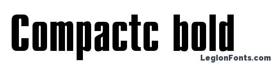 Compactc bold font, free Compactc bold font, preview Compactc bold font