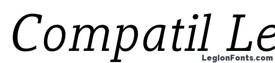Шрифт Compatil Letter LT Com Italic