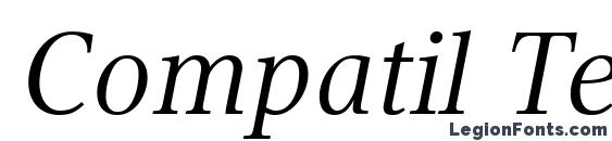 Compatil Text LT Com Italic font, free Compatil Text LT Com Italic font, preview Compatil Text LT Com Italic font