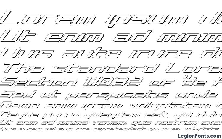 specimens Concielian 3D font, sample Concielian 3D font, an example of writing Concielian 3D font, review Concielian 3D font, preview Concielian 3D font, Concielian 3D font
