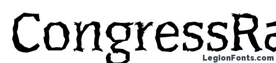 CongressRandom Regular font, free CongressRandom Regular font, preview CongressRandom Regular font