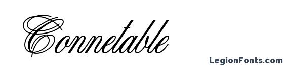 шрифт Connetable, бесплатный шрифт Connetable, предварительный просмотр шрифта Connetable