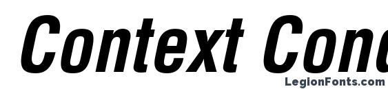 Context Condensed SSi Bold Condensed Italic Font, All Fonts