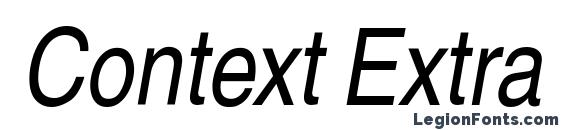 Context Extra Condensed SSi Extra Condensed Italic Font
