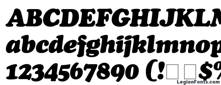 глифы шрифта Cooper Black Italic, символы шрифта Cooper Black Italic, символьная карта шрифта Cooper Black Italic, предварительный просмотр шрифта Cooper Black Italic, алфавит шрифта Cooper Black Italic, шрифт Cooper Black Italic