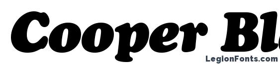 шрифт Cooper Black Italic, бесплатный шрифт Cooper Black Italic, предварительный просмотр шрифта Cooper Black Italic