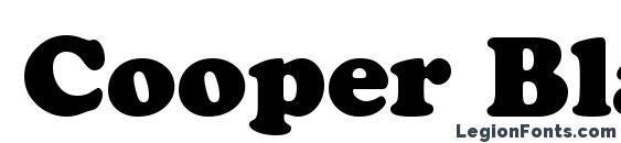 шрифт Cooper Black, бесплатный шрифт Cooper Black, предварительный просмотр шрифта Cooper Black