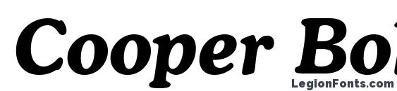 Шрифт Cooper Bold Italic BT