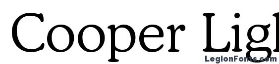 Cooper Light BT font, free Cooper Light BT font, preview Cooper Light BT font