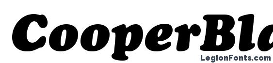 шрифт CooperBlackStd Italic, бесплатный шрифт CooperBlackStd Italic, предварительный просмотр шрифта CooperBlackStd Italic