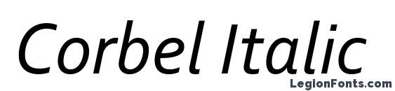 Corbel Italic Font