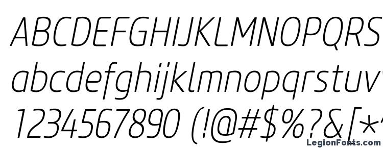 глифы шрифта Core Sans M 27 Cn ExtraLight Italic, символы шрифта Core Sans M 27 Cn ExtraLight Italic, символьная карта шрифта Core Sans M 27 Cn ExtraLight Italic, предварительный просмотр шрифта Core Sans M 27 Cn ExtraLight Italic, алфавит шрифта Core Sans M 27 Cn ExtraLight Italic, шрифт Core Sans M 27 Cn ExtraLight Italic