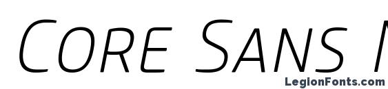 шрифт Core Sans M SC 25 ExtraLight Italic, бесплатный шрифт Core Sans M SC 25 ExtraLight Italic, предварительный просмотр шрифта Core Sans M SC 25 ExtraLight Italic