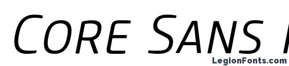 Core Sans M SC 35 Light Italic Font, Russian Fonts
