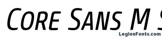 Шрифт Core Sans M SC 47 Cn Regular Italic
