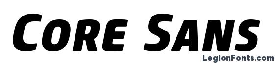 Core Sans M SC 75 ExtraBold Italic Font