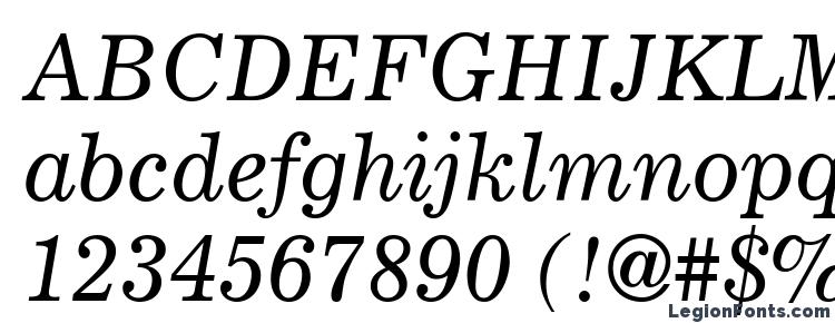 глифы шрифта Corona LT Italic, символы шрифта Corona LT Italic, символьная карта шрифта Corona LT Italic, предварительный просмотр шрифта Corona LT Italic, алфавит шрифта Corona LT Italic, шрифт Corona LT Italic